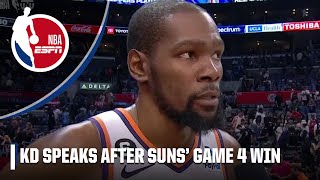 Kevin Durant said Suns matched Clippers’ energy to win 2 games in LA  NBA on ESPN [upl. by Camilo801]