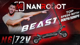 Unleash Beast Performance with Nanrobot N6 72V Scooter [upl. by Pohsib506]