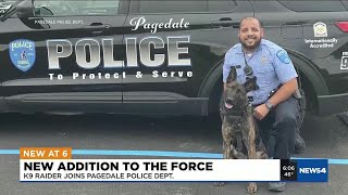 Pagedale Police Department adds K9 to the force [upl. by Erehpotsirhc]