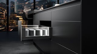 Blum Legrabox Tipon Blumotion VS Hettich Arcitech Push To Open Silent [upl. by Tattan]