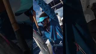 Big wahoo catch just before shark attack 🐟🎣🦈 fishing fish travel ocean gopro boating fish [upl. by Nage]