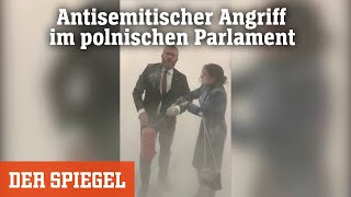 Antisemitischer Angriff im polnischen Parlament  DER SPIEGEL [upl. by Nodab]