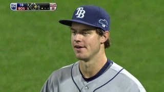 Red Sox fans serenade Myers after catch [upl. by Essined]