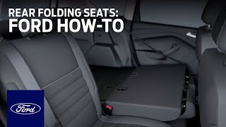 Rear Folding Seats with Side Release and Folding Head Restraints  Ford HowTo  Ford [upl. by Dana]