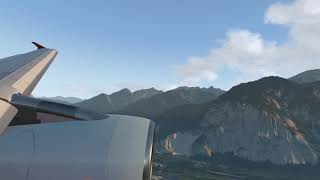 Extremely Scenic Approach The Circle To Land Innsbruck Runway 08 XP11 [upl. by Ajay]