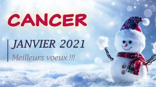 CANCER JANVIER 2021  Moment magique  Le cœur et lesprit font de la place pour une nouvelle page [upl. by Dannel]