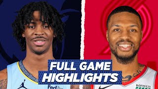 GRIZZLIES vs BLAZERS FULL GAME HIGHLIGHTS  2021 NBA SEASON [upl. by Deadman320]