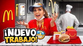 TRABAJANDO EN McDONALD’S Maiye consiguio empleo comiendo hamburguesas 😳🍔✨ FAMILIA RECOCHA [upl. by Uase]