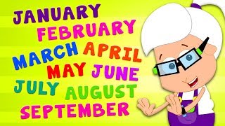 Months of the Year Song  The ALPHABET Kids  Miss Molly Songs [upl. by Analla]