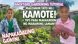 Paano nagkakaroon ng madaming laman ang aking mga Kamote Kamote Planting Tutorial  Haydees Garden [upl. by Lletniuq207]