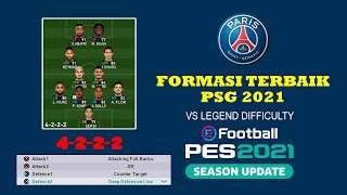 FORMASI TERBAIK PSG PES 2021  DYNAMIC ATTACKING [upl. by Fransen270]