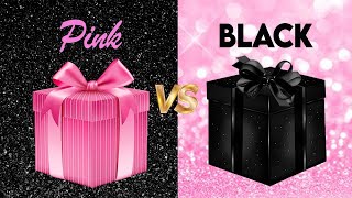 Black VS Pink 💗🖤 CHOOSE YOUR GIFT 🎁 ELIGE TU REGALO [upl. by Mada]