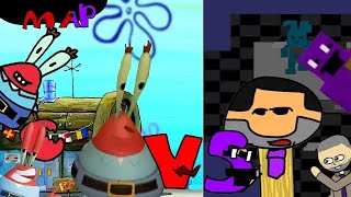 Mr Krabs vs William Afton MAP Credits in description [upl. by Yursa464]