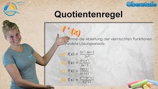 Quotientenregel beim Ableiten  Differenzieren  StrandMathe  Oberstufe ★ Übung 2 [upl. by Collayer]