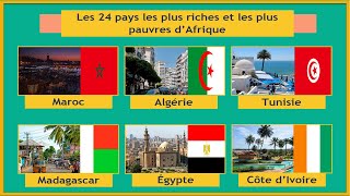 Les 24 Pays Les Plus Riche Et Les Plus Pauvre DAfrique En 2020 [upl. by Lasky]