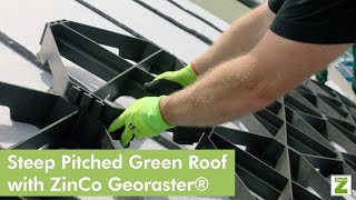 Steep Pitched Green Roofs with ZinCo Georaster® Elements [upl. by Neona]