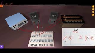 Zener Diode as Voltage Regulator  Load Regulation Experiment  Virtual Lab  INVLABZ [upl. by Naegem]