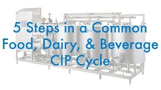 5 Steps in a Common Food Dairy amp Beverage CIP Cycle [upl. by Rhu]