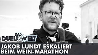 Jakob Lundt eskaliert beim WeinMarathon  4h Saufen amp Laufen  Teil1  Duell um die Welt [upl. by Drarehs141]