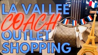 COACH OUTLET SHOPPING AT LA VALLEE VILLAGE PARIS  MASSIVE DISCOUNTS SO COME SHOP WITH ME [upl. by Fin]