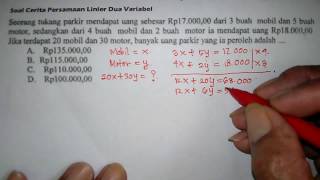 Tutorial Persamaan Linier Dua Variabel Soal Cerita 2  Matematika SMP [upl. by Ariaec455]