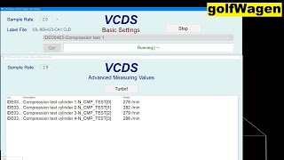 VCDS cylinder Compression Test [upl. by Adialeda]