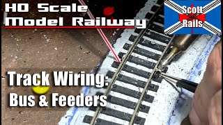 Wiring My Model Railroad For DC And DCC Power  Bus Line And Feeders [upl. by Drooff]