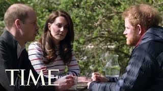 Princes William amp Harry Talk To Princess Kate About Losing Their Mom  TIME [upl. by Anirual]