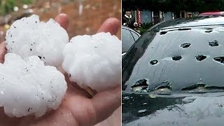 THE BIGGEST HAILSTONES COMPILATION [upl. by Tibbs]