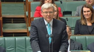 Rudd pays tribute to Gillard Swan in address to Parliament [upl. by Acined]