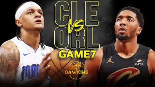 Cleveland Cavaliers vs Orlando Magic Game 7 Full Highlights  2024 ECR1  FreeDawkins [upl. by Nobell]