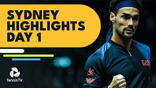 Fognini Faces Altmaier Thompson vs Giron  Sydney 2022 Highlights Day 1 [upl. by Bridwell418]