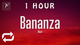 1 HOUR 🕐  Akon  Bananza Belly Dancer Lyrics [upl. by Leontina200]