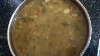 massoppu sambar in kannadasoppina huligreen leaf sambarvillage stylesoppina samber [upl. by Pearlman]