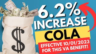 62 COLA PAY INCREASE for this VA BENEFIT va benefits veterans [upl. by Evreh630]