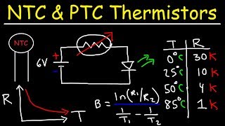 Thermistors  NTC amp PTC  Thermal Resistors  Temperature Sensors amp Resettable Fuses [upl. by Cooperman]