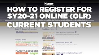 HCS OLR  Online Registration Tutorial for Families with Current HCS Students [upl. by Sclar]