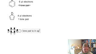 Pyridine and pyrrole  localized and delocalized lone pairs [upl. by Heim]