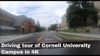 A driving tour of Cornell University Campus Ithaca NY in 4K [upl. by Esilahc761]