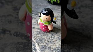 বাড়িতে তৈরী clay দিয়ে বানালাম ছোট্ট একটা পুতুল 😊 art clay doll shorts minivlog [upl. by Asha833]