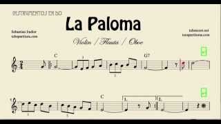 La Paloma Partitura de Violin Flauta y Oboe [upl. by Levan596]