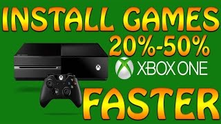 How to Install Xbox one game faster 2017 Xbox one game download faster Xbox one download tutorial [upl. by Nahtanohj147]