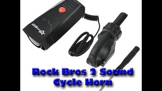 Rock Bros 2 Sound Electronic Bicycle Horn [upl. by Htabmas947]