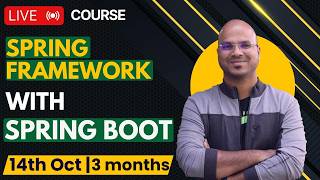 Spring Boot and Spring Framework  Live Course [upl. by Leahcam]