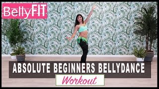 Absolute Beginners Bellydance Workout  Shimmy amp Hip drops [upl. by Elleneg]