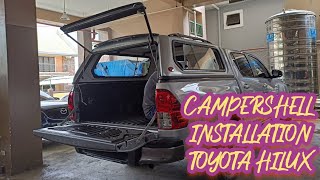 Brand New Toyota Hilux Campershell Installation [upl. by Llenrup]