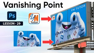 Vanishing Point Filter Photoshop Part 1 Exercise No 29  YN Tutor photoshop tutorial for beginners [upl. by Mungovan]