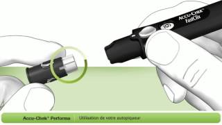 Comment Utiliser Le Lecteur De Glycémie AccuChek® Performa Avec LAutopiqueur FastClix [upl. by Reh769]