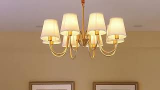 Fazrpip Retro Gold Chandelier livingroom allproducts timelesselegance elegantlighting [upl. by Carlie]