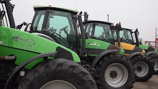 Groot aanbod trekkers en machines bij veiling RoeleveldBos BV Troostwijk Auction [upl. by Norted]